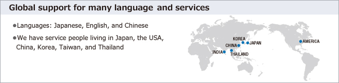 Global support for many language, standards, and services